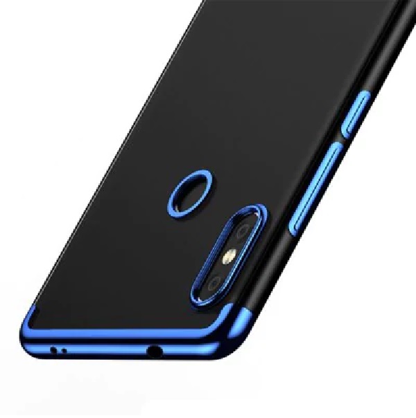 Protectores para celular  para Xiaomi  MI A2 Lite / Redmi 6 Pro Funda de tpu borde electro Azul